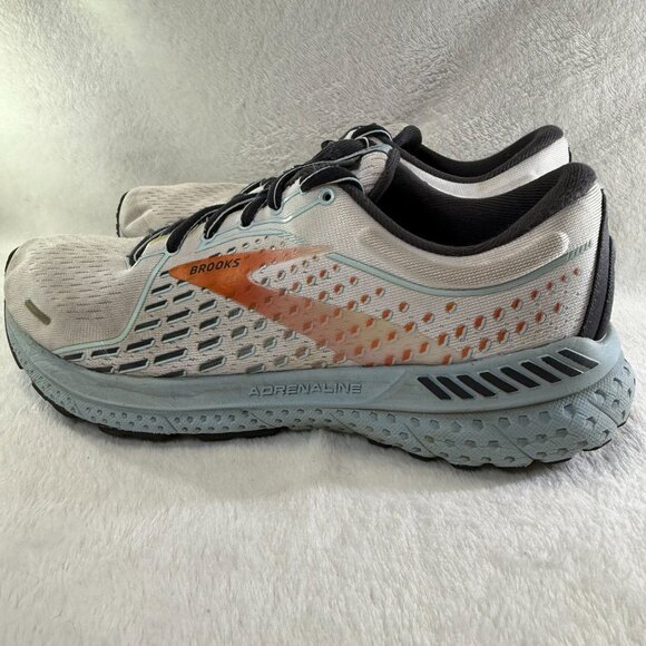 Brooks Adrenaline GTS 21 Running Shoes White/Orange Women's Size 9 Lightweight - Picture 2 of 8